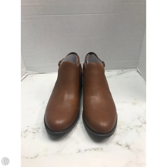 Boots Ankle Heels By White Mountain In Brown, Size: 9.5
