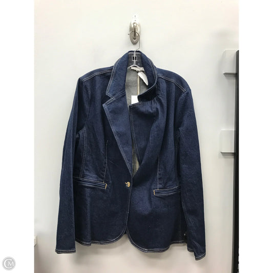 Jacket Denim By Free Assembly In Blue Denim, Size: Xl