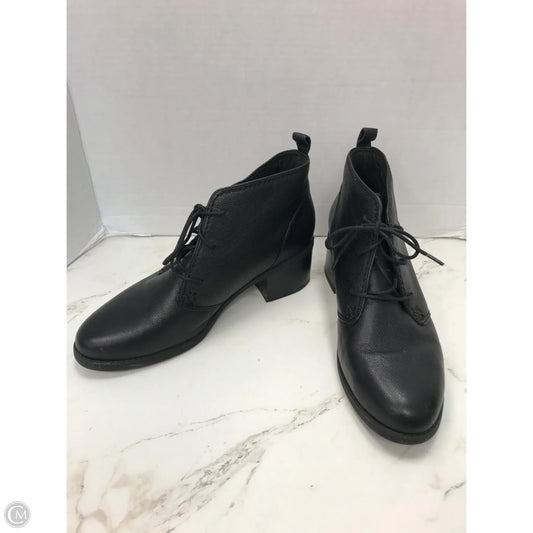 Boots Ankle Heels By Clarks In Black, Size: 9