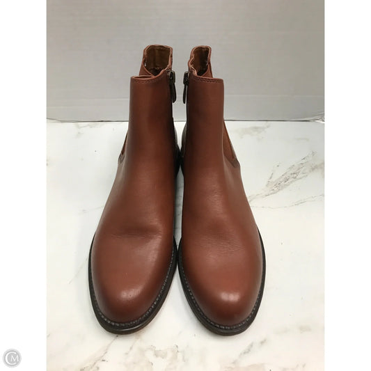 Boots Ankle Heels By Franco Sarto In Brown, Size: 9.5