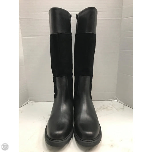 Boots Knee Flats By Clarks In Black, Size: 8.5