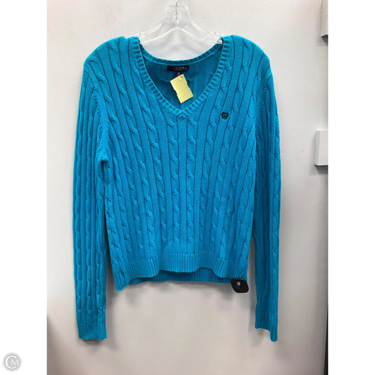 Sweater By Chaps In Aqua, Size: Xl