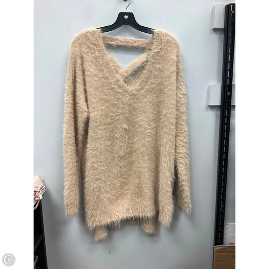 Sweater By Jessica Simpson In Tan, Size: L