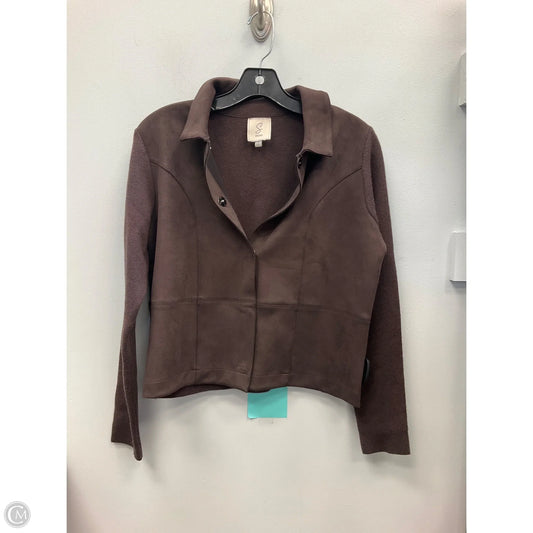 Sweater Cardigan By Sioni In Brown, Size: S