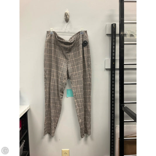 Pants Leggings By J. Jill In Plaid Pattern, Size: Xl