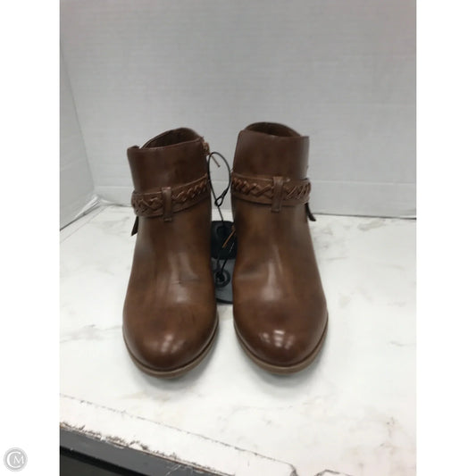 Boots Ankle Heels By Indigo Rd In Brown, Size: 7.5