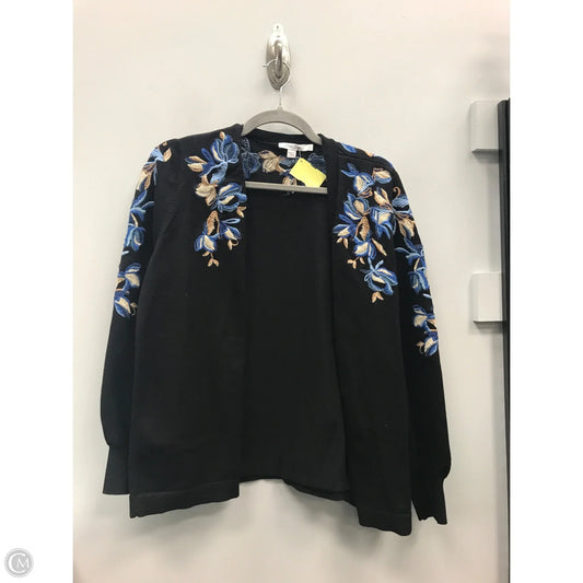 Sweater Cardigan By Chicos In Black, Size: L