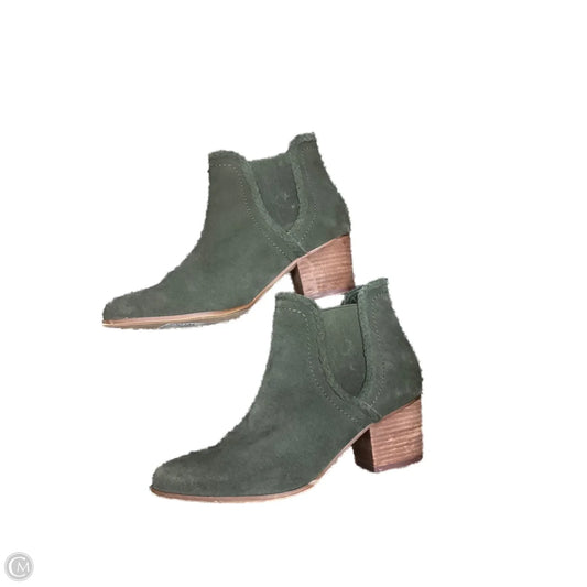 Boots Ankle Heels By Aldo In Green, Size: 7