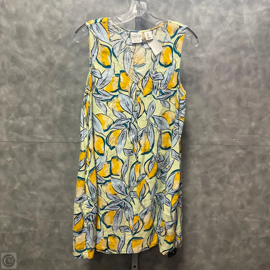 Dress Casual Short By Rachel Zoe In Blue & Yellow, Size: Sp