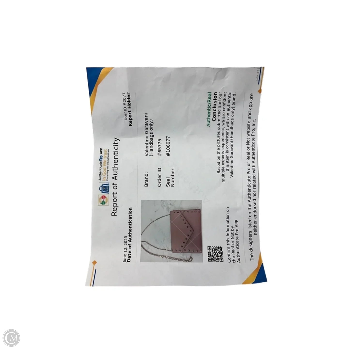 Handbag Luxury Designer By Valentino-garavani, Size: Small