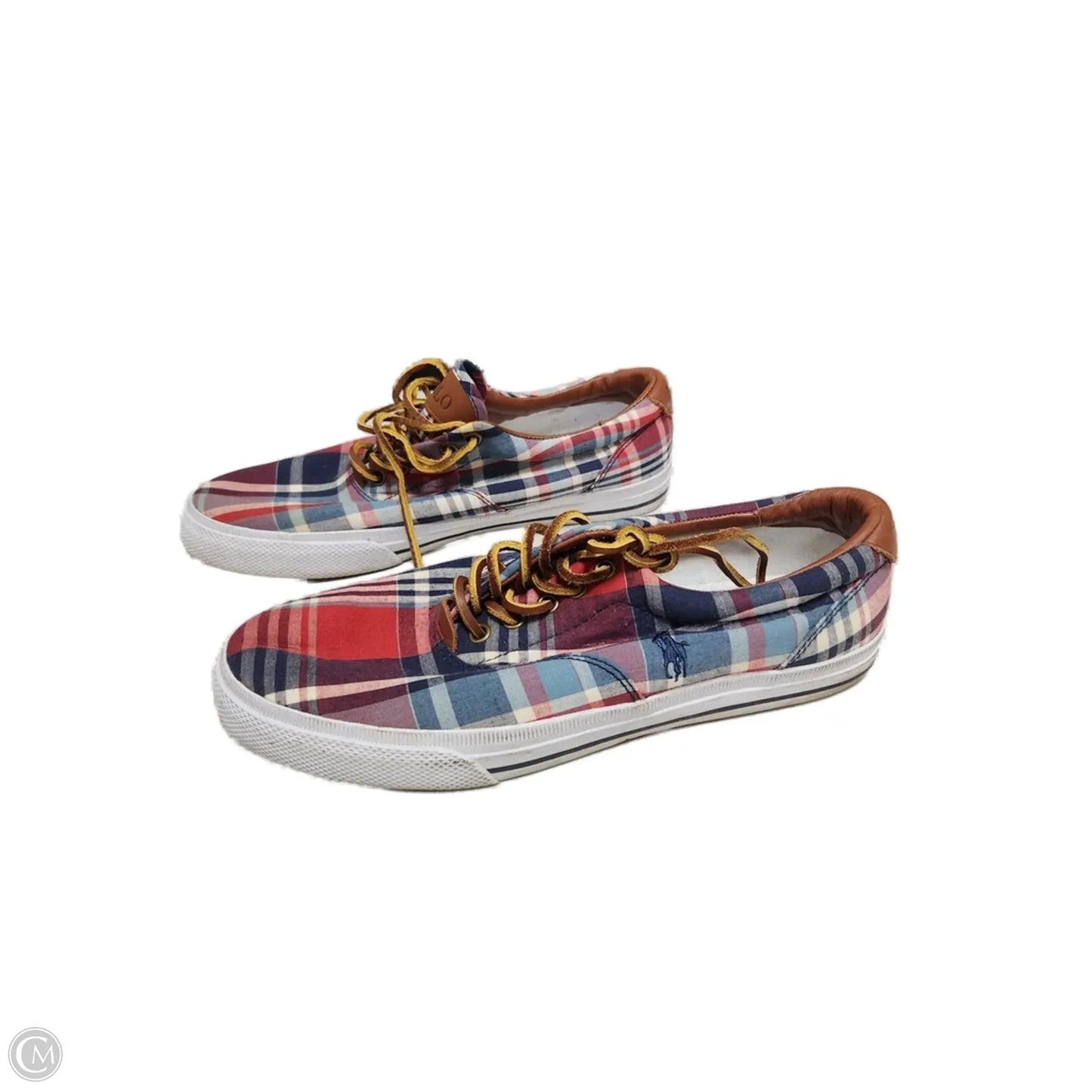 Shoes Sneakers By Polo Ralph Lauren In Plaid Pattern, Size: 11