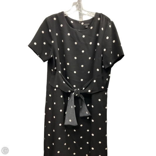 Dress Casual Short By Ann Taylor In Polkadot Pattern, Size: 14
