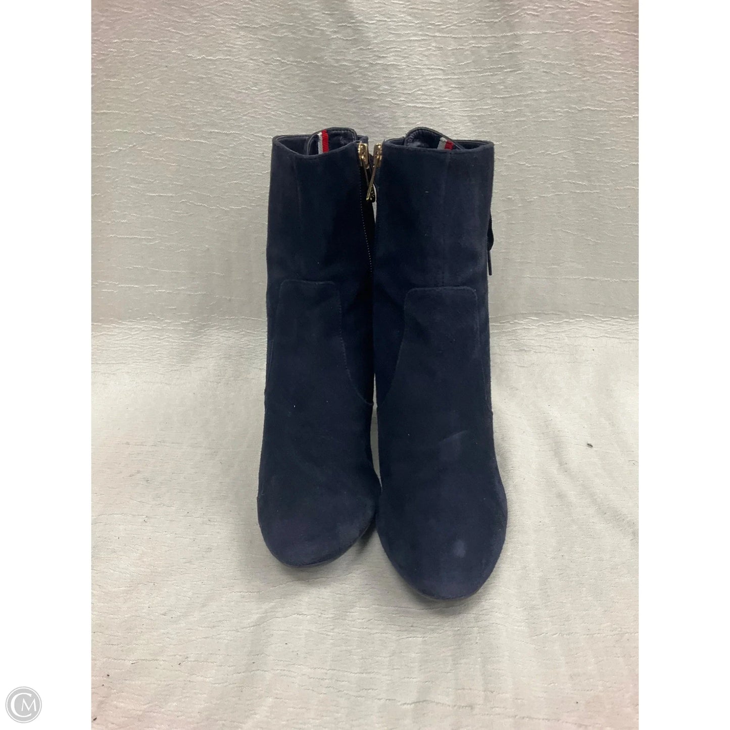 Boots Ankle Heels By Tommy Hilfiger In Navy, Size: 7.5
