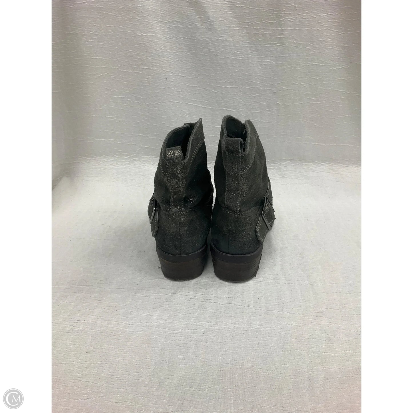 Boots Ankle Heels By Naughty Monkey In Silver, Size: 8