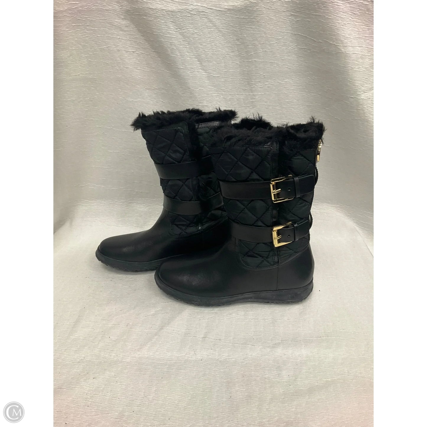 Boots Designer By Michael Kors In Black, Size: 8