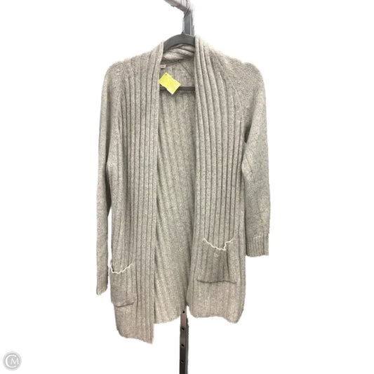 Sweater Cardigan By Gap In Grey, Size: S