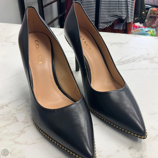 Shoes Designer By Coach In Black, Size: 9