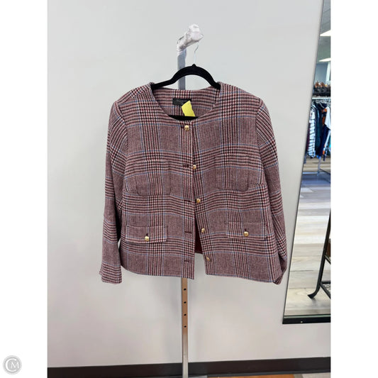 Blazer By Talbots In Plaid Pattern, Size: 16