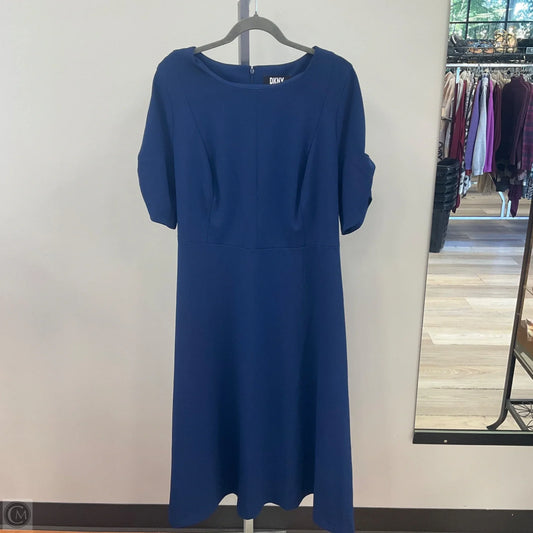 Dress Casual Midi By Dkny In Navy, Size: 16