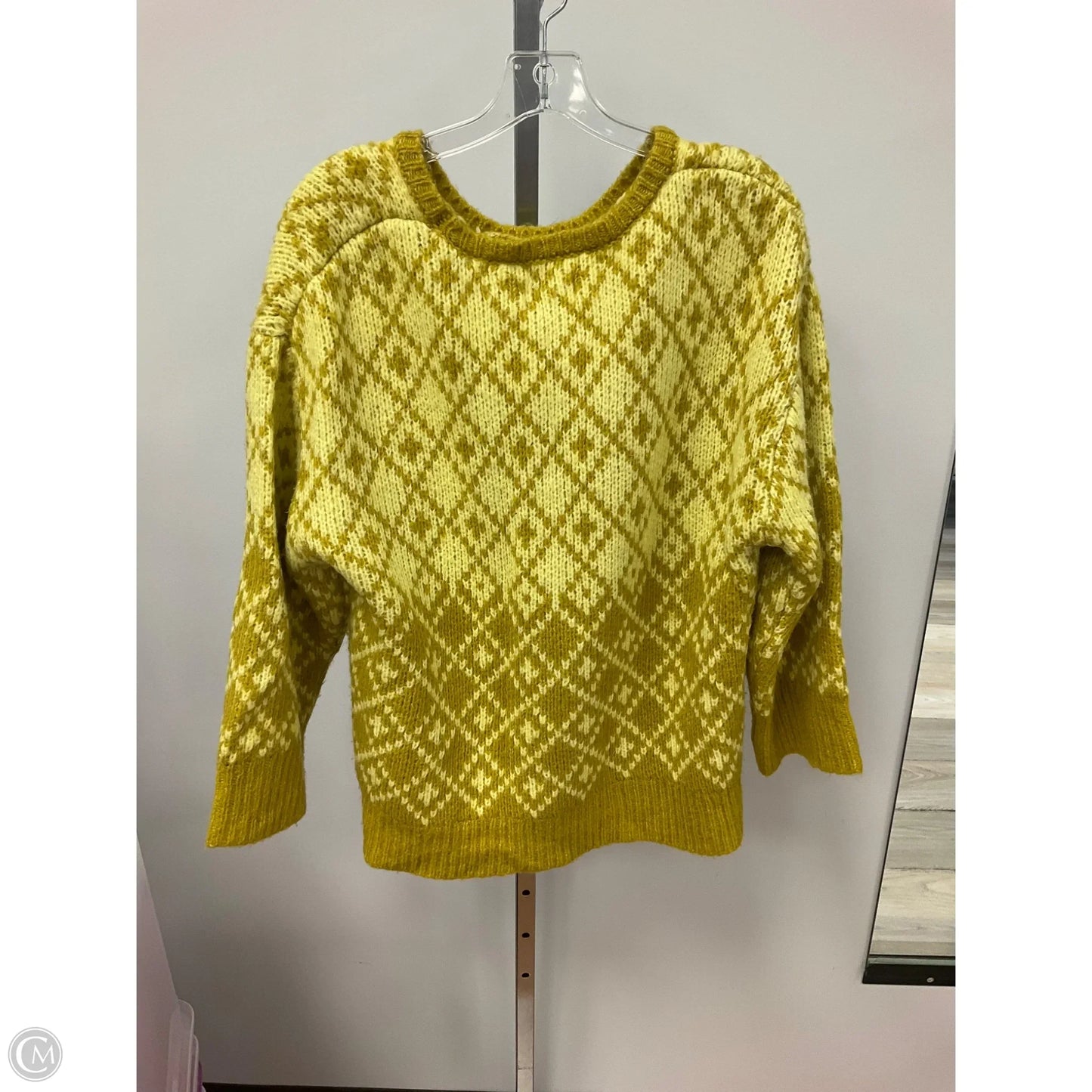 Sweater By Maeve In Chartreuse, Size: L