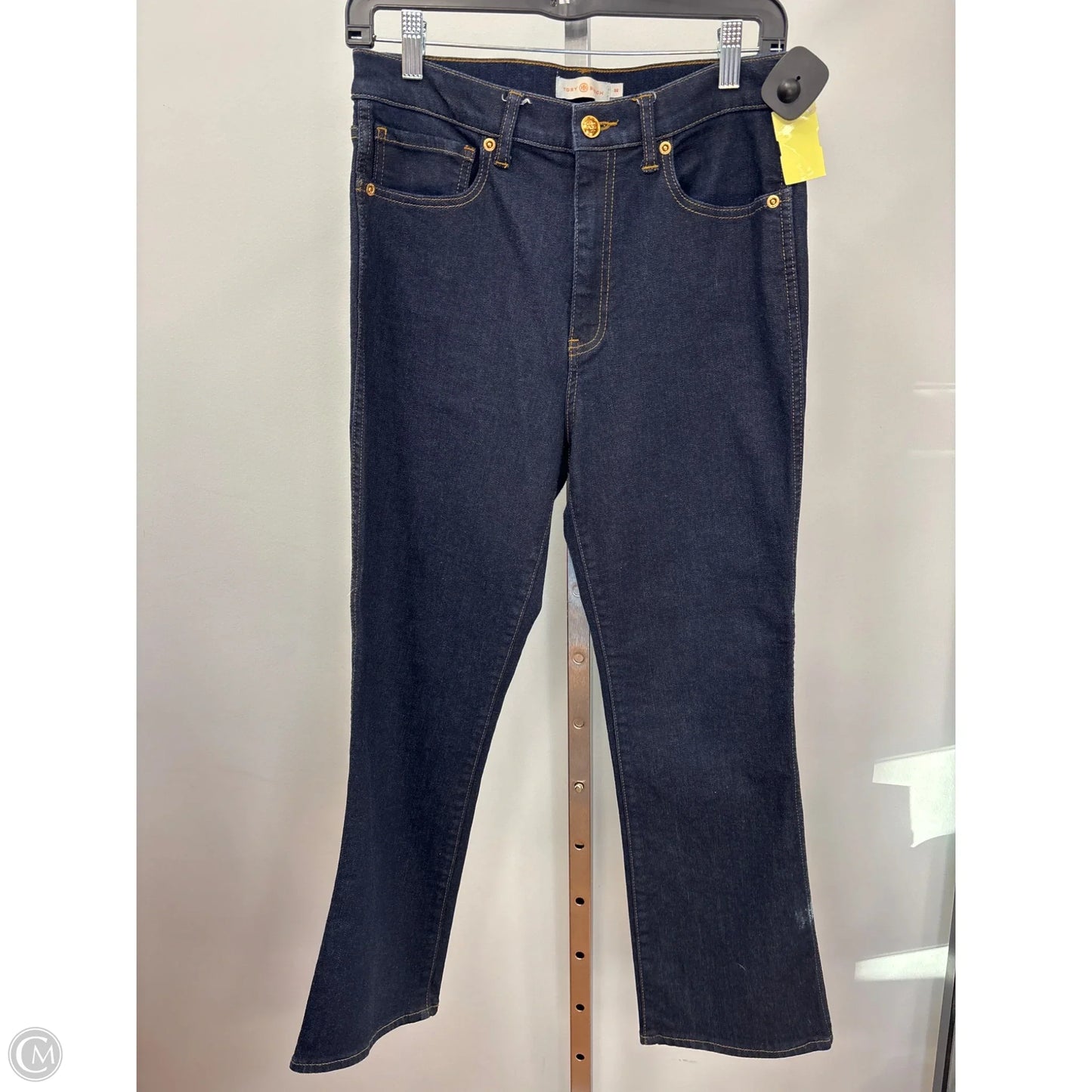 Jeans Designer By Tory Burch In Blue Denim, Size: 10