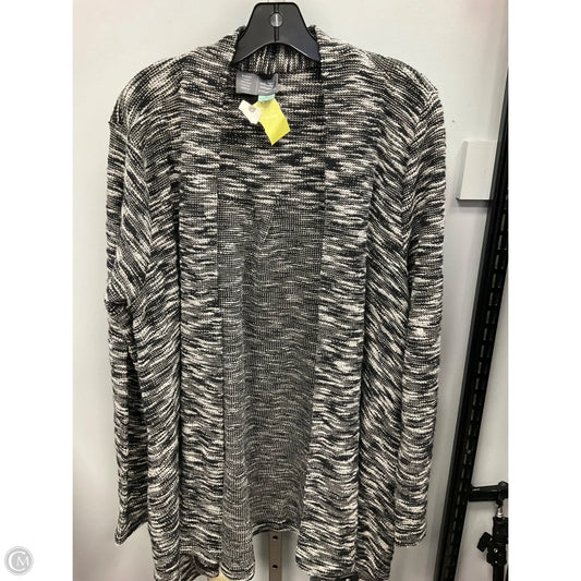 Sweater Cardigan By Saturday/sunday In Black & White, Size: Xl