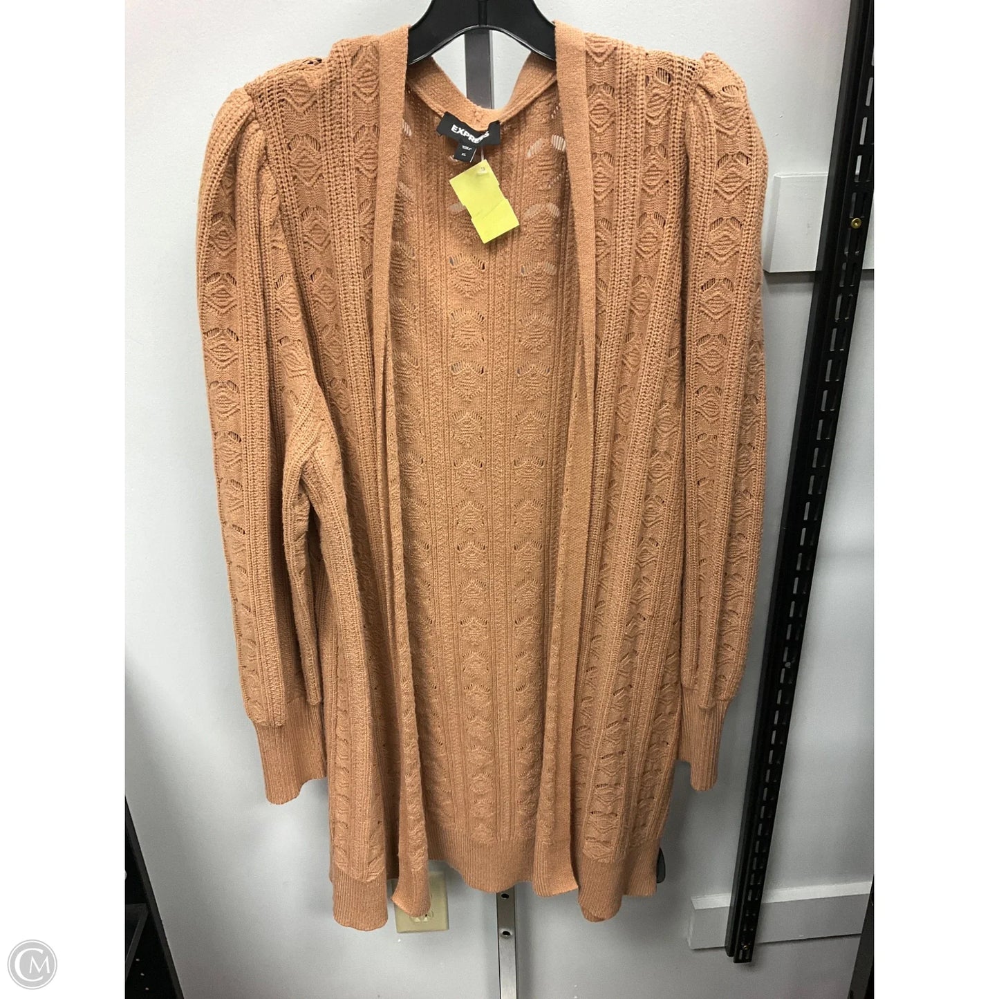 Sweater Cardigan By Express In Tan, Size: Xl