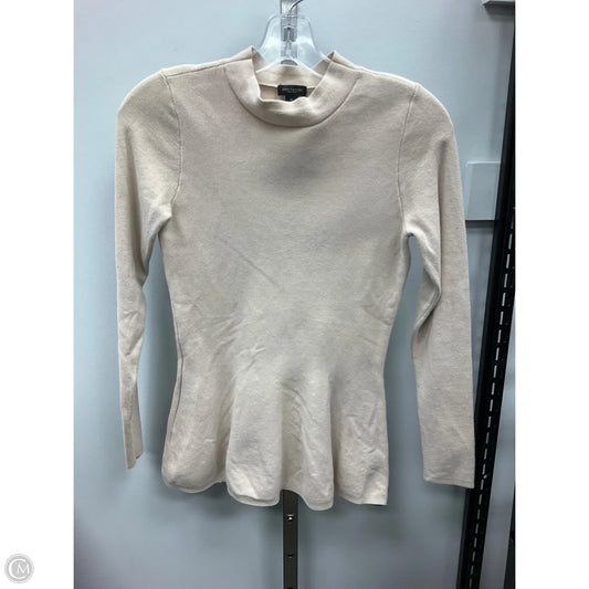 Top Long Sleeve By Ann Taylor In Beige, Size: Xs
