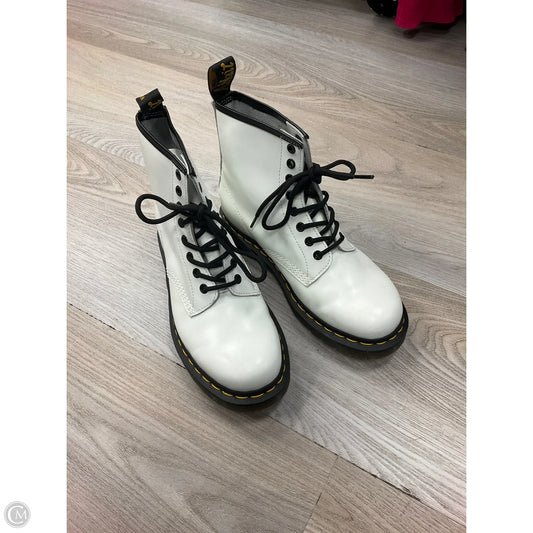 Boots Combat By Dr Martens In White, Size: 8