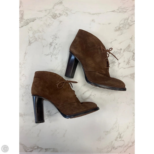 Boots Ankle Heels By Vince Camuto In Brown, Size: 8.5