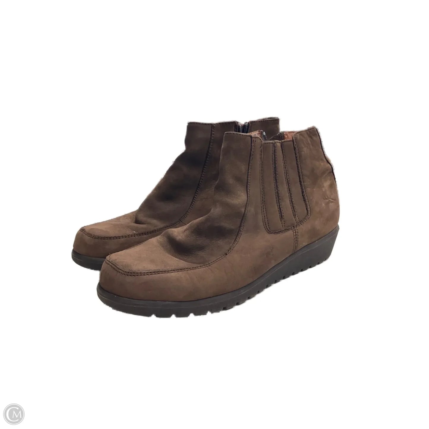 Boots Ankle Flats By Cmc In Brown, Size: 9.5