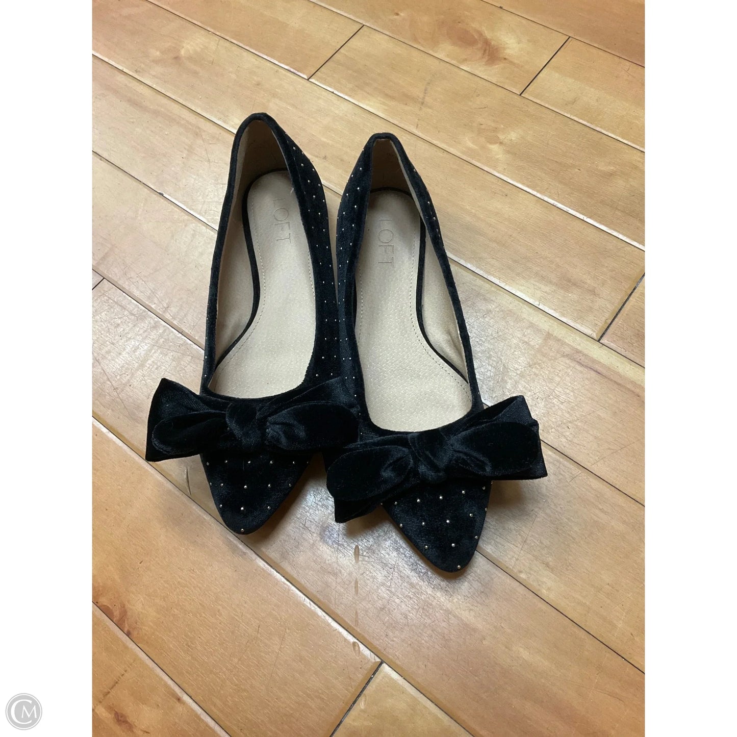 Shoes Flats By Loft In Black, Size: 7