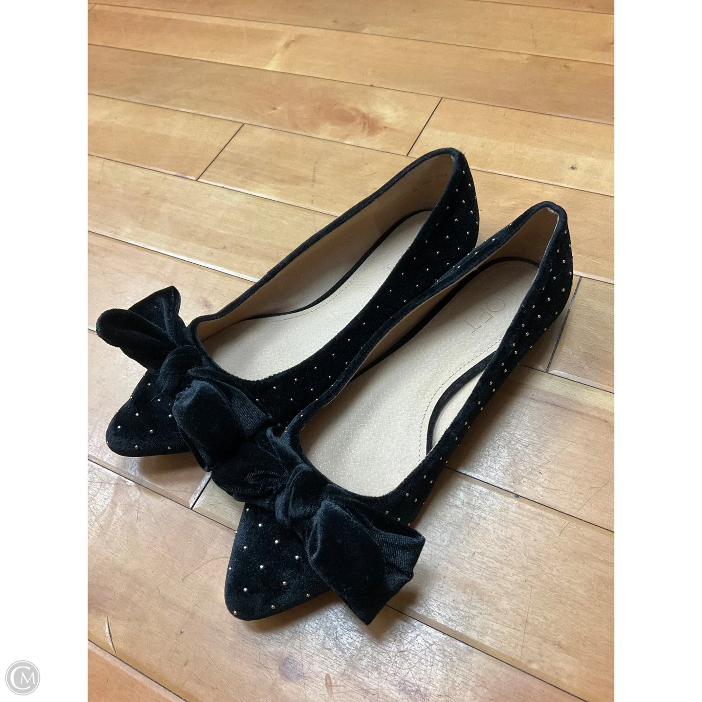 Shoes Flats By Loft In Black, Size: 7