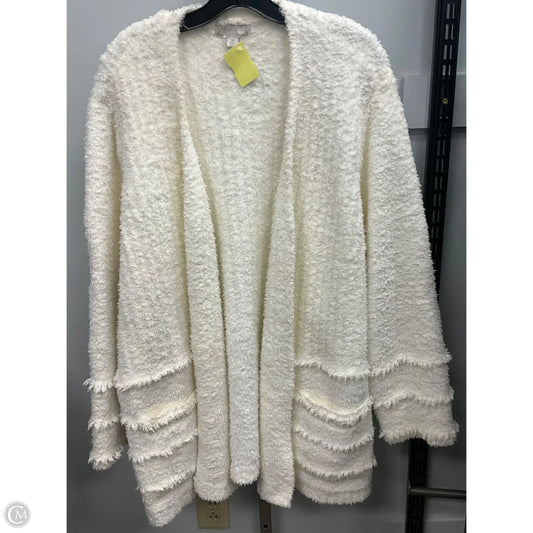 Sweater Cardigan By Barefoot Dreams In Ivory, Size: 3x