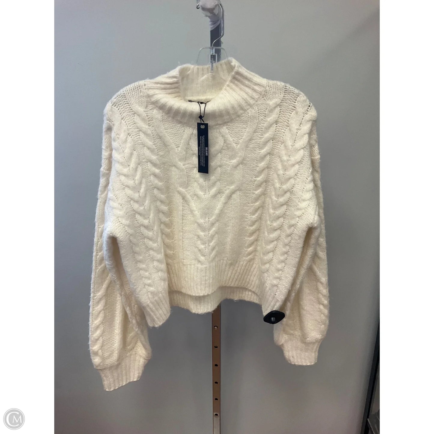 Sweater By Steve Madden In Cream, Size: M