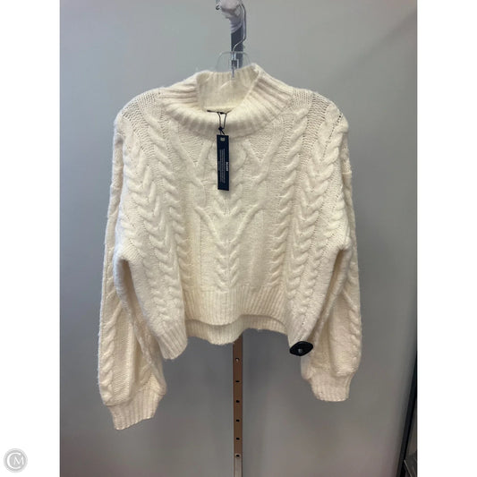 Sweater By Steve Madden In Cream, Size: M
