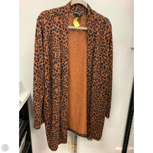 Sweater Cardigan By Sanctuary In Animal Print, Size: L