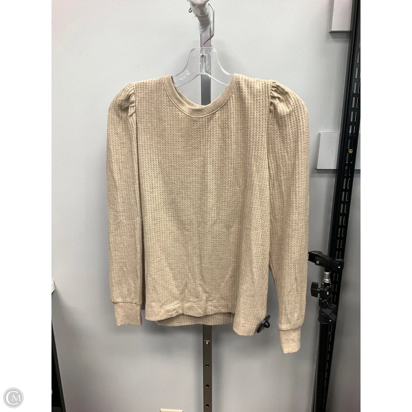 Top Long Sleeve By Loft In Beige, Size: Mp