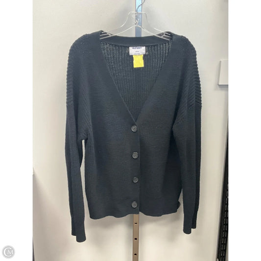 Sweater Cardigan By Old Navy In Black, Size: L
