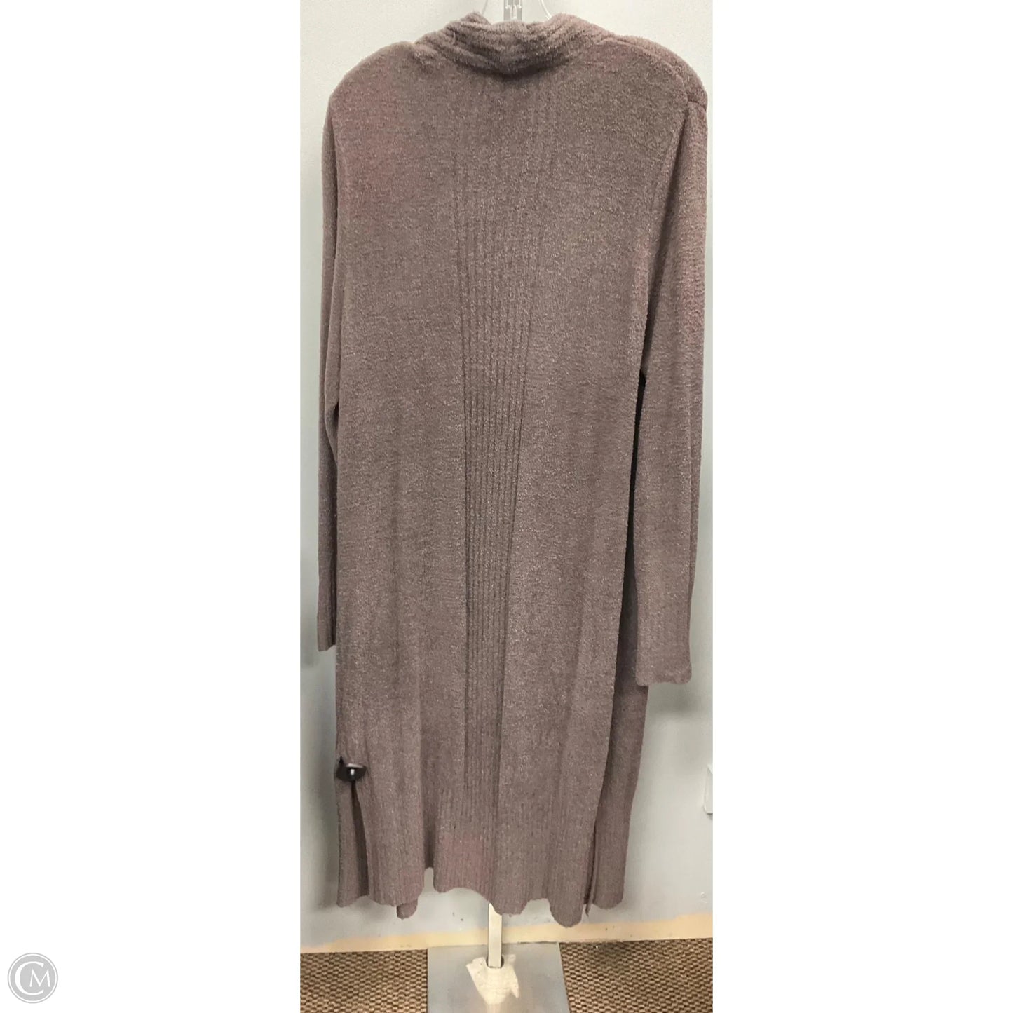 Sweater Cardigan By Barefoot Dreams In Taupe, Size: 1x