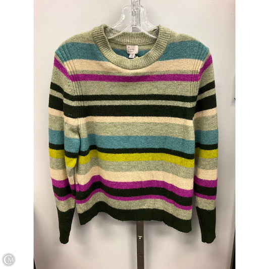 Sweater By A New Day In Striped Pattern, Size: M