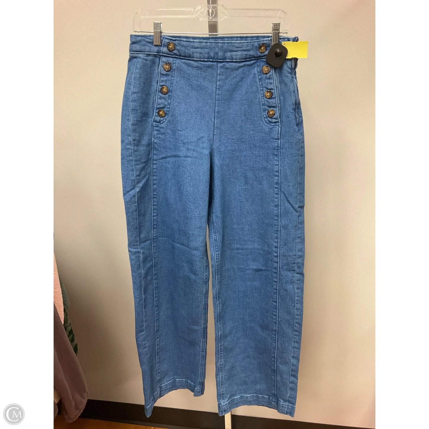 Jeans Wide Leg By Old Navy In Blue Denim, Size: 10