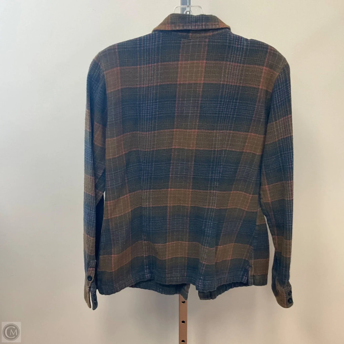Top Long Sleeve By Patagonia In Plaid Pattern, Size: 8