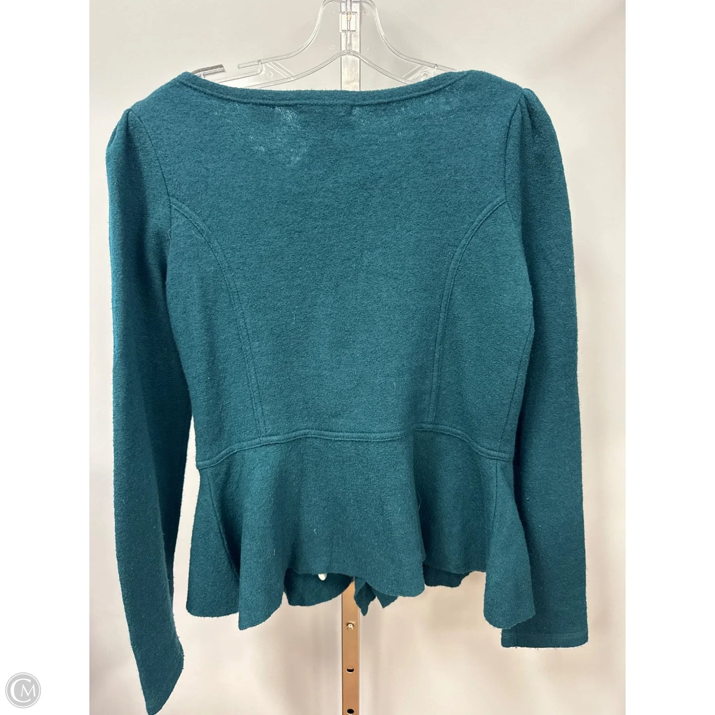Sweater Cardigan By Sleeping On Snow In Teal, Size: M