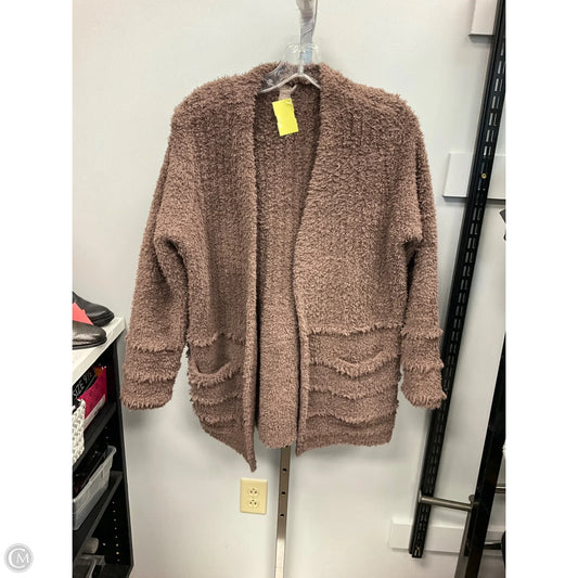 Sweater Cardigan By Barefoot Dreams In Brown, Size: M