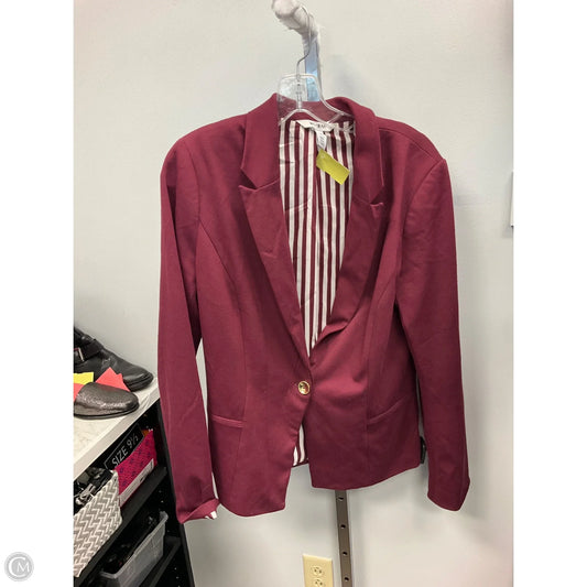 Blazer By White House Black Market In Maroon, Size: 14
