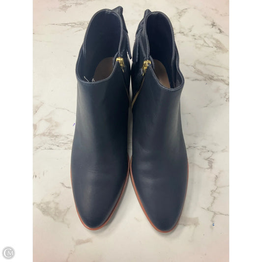 Boots Ankle Heels By Talbots In Navy, Size: 8.5