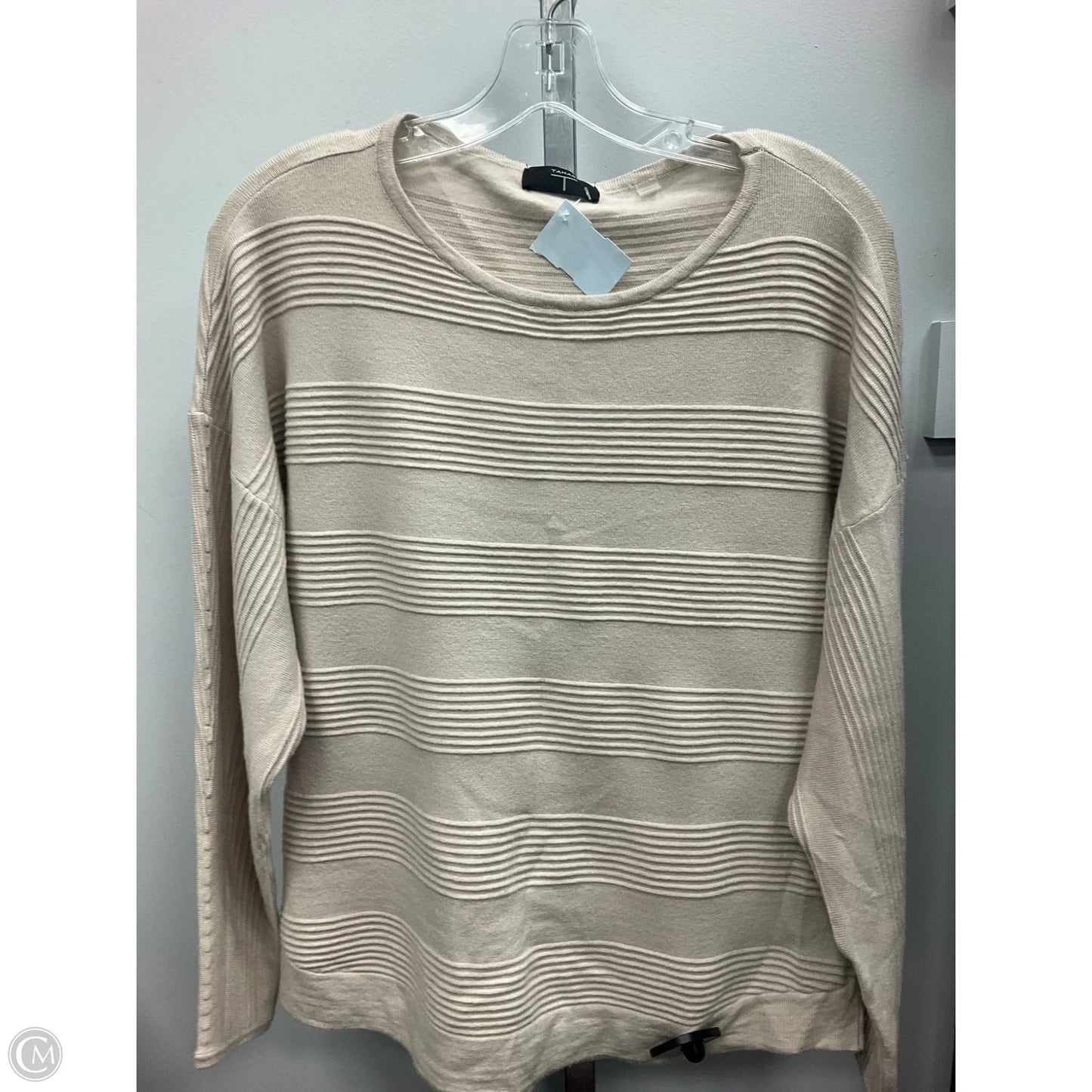 Sweater By Tahari In Beige, Size: M
