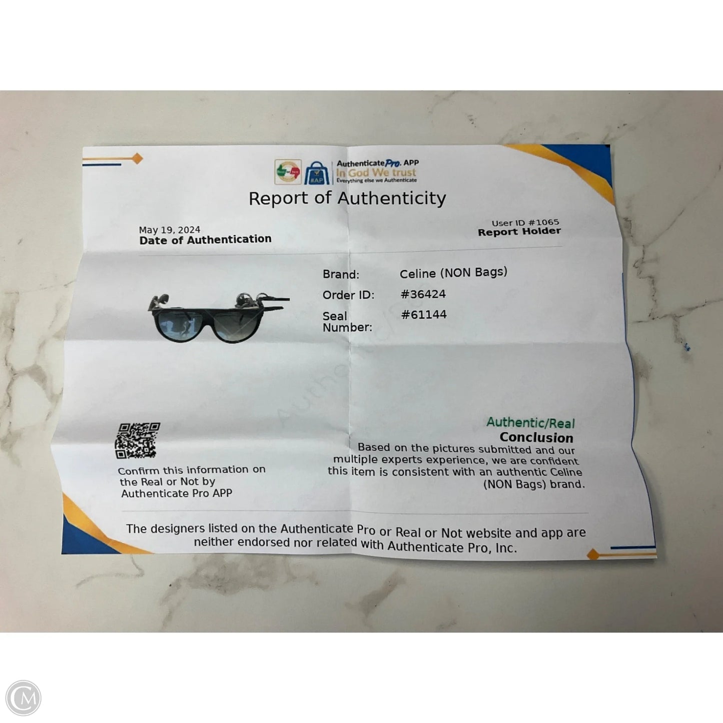 Sunglasses Luxury Designer By Celine