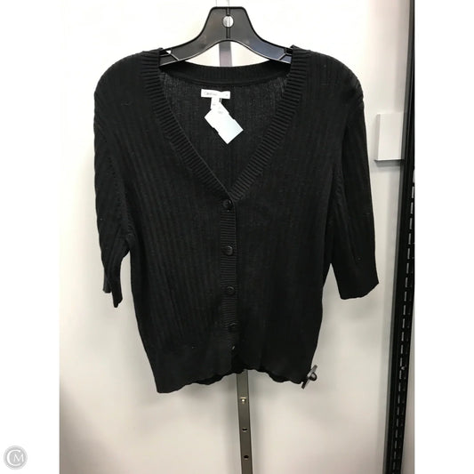 Top Short Sleeve By Croft And Barrow In Black, Size: L